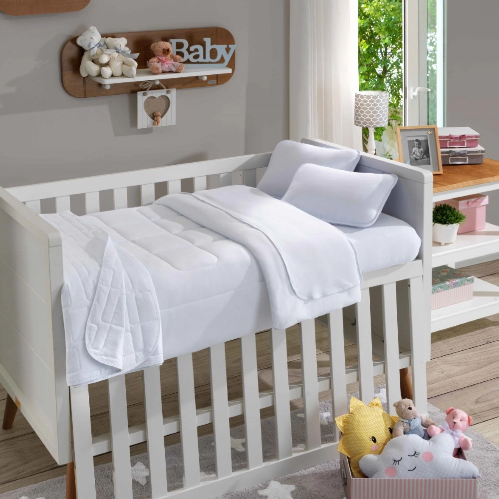 LENÇOL AVULSO LISO SOFT BABY |BABY 12| 100% ALG - BRANCO
