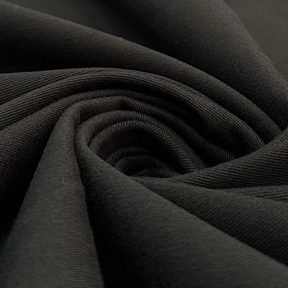 TECIDO SARJA C/ LYCRA-100cmX160cmL-97% ALG 03% ELAST-PRETO