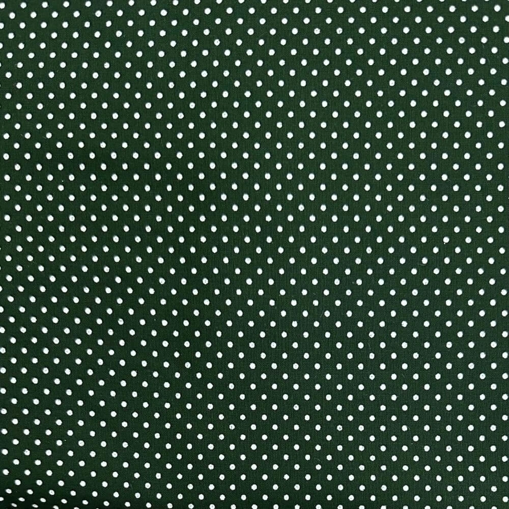 TECIDO TRICOLINE POÁ - 100% ALG  - VERDE ESCURO (T973)