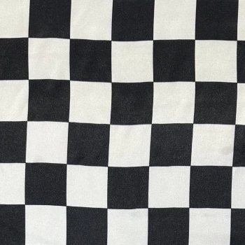 TECIDO CETIM ESTAMPADO |XADREZ / BANDEIRA FÓRMULA 1|100% POL/150L -44118