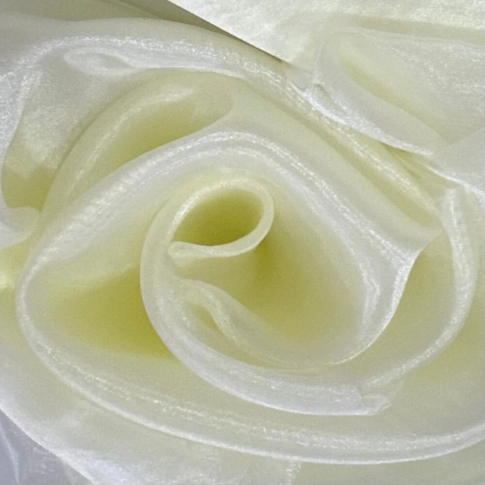 TECIDO ORGANZA CRISTAL-100% POL - AMARELO MANTEIGA (54107)