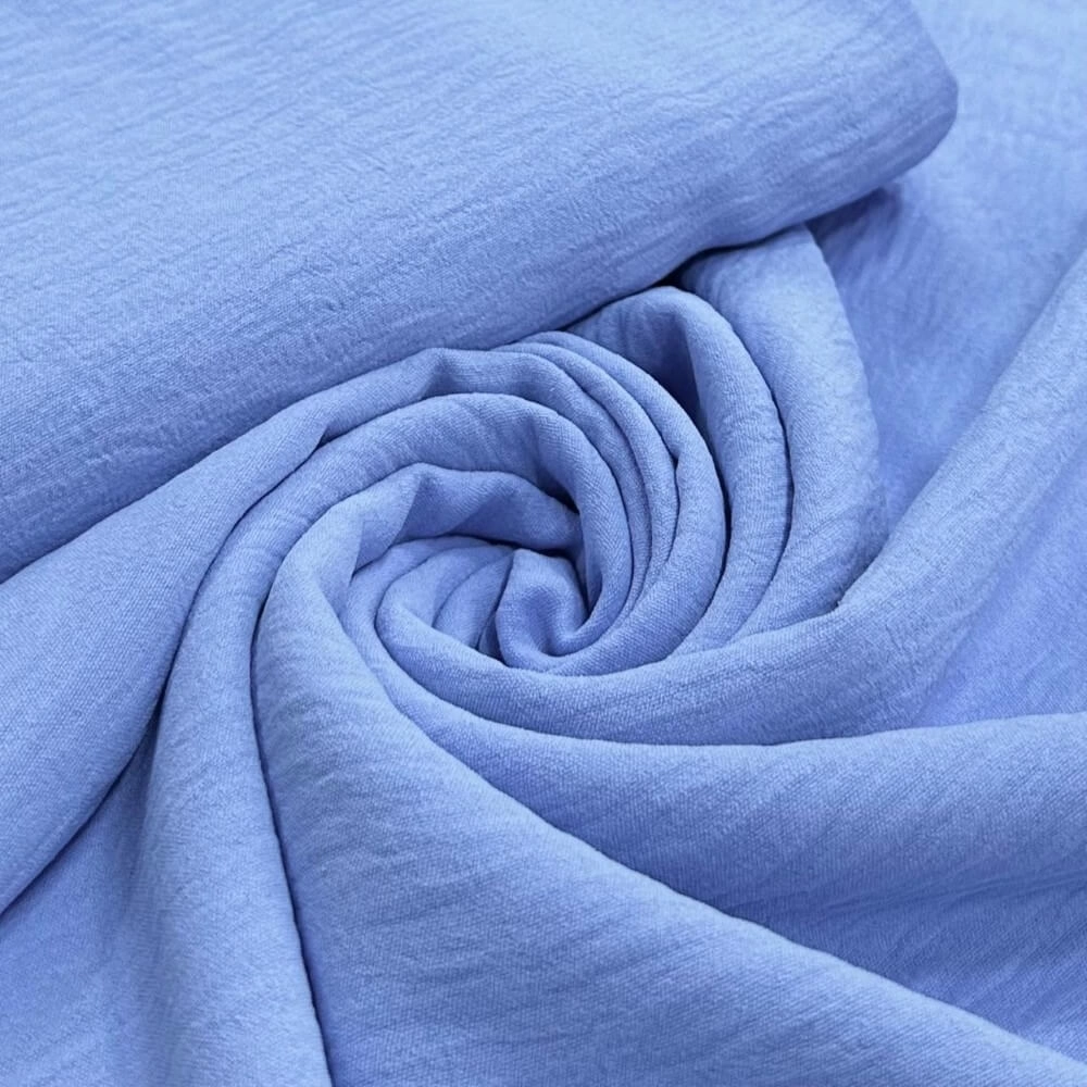 TECIDO CREPE AIR FLOW-DUNA-100cmX150cmL-100%POL - AZUL