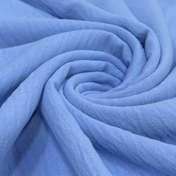TECIDO CREPE AIR FLOW-DUNA-100cmX150cmL-100%POL - AZUL