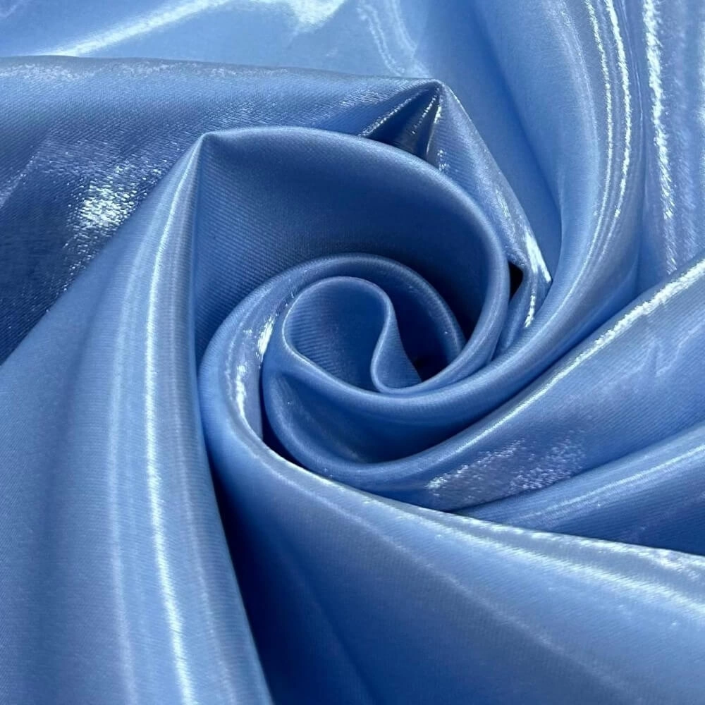 TECIDO ZIBELINE CRISTAL -100cmX150cmL-97%POL/03%ELAS- AZUL