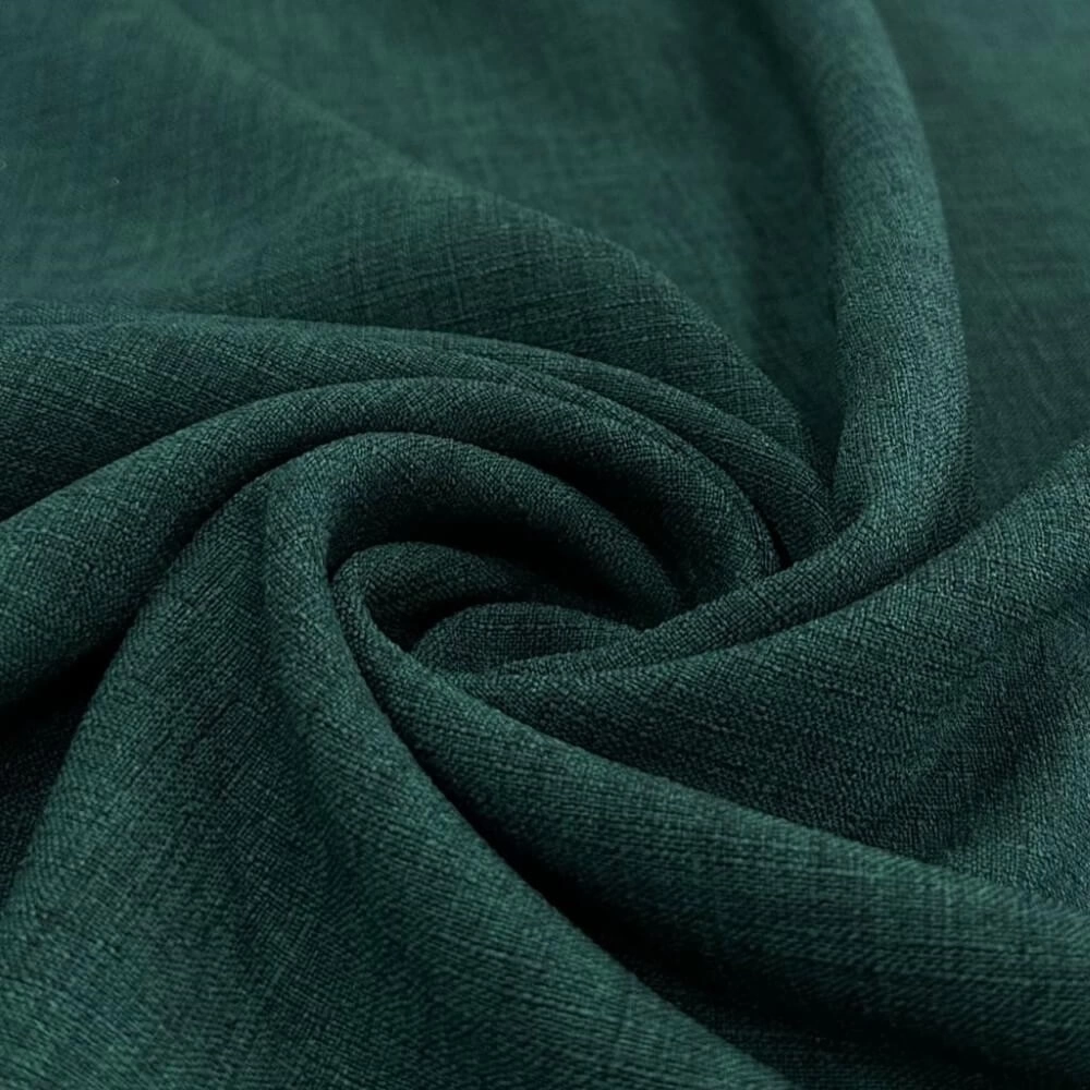 TECIDO LINHO RUSTICO -100% POL/150L  - VERDE ESCURO (02573)