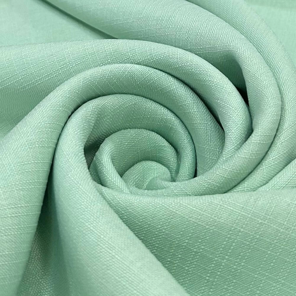 TECIDO LINHO RUSTICO - 100cmX150cm-100%POL - VERDE PISTACHE