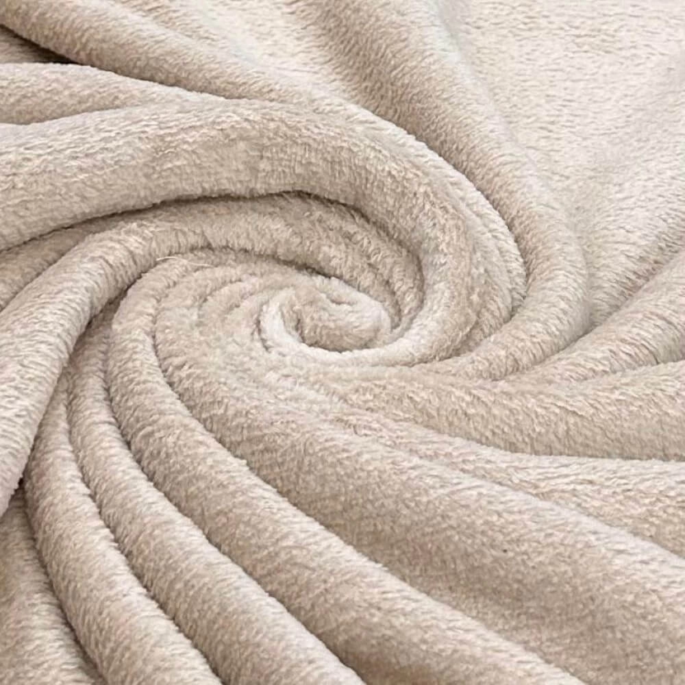 PELÚCIA FLEECE LISA |LÃ| 100cmX150cmL-100% POL - BEGE