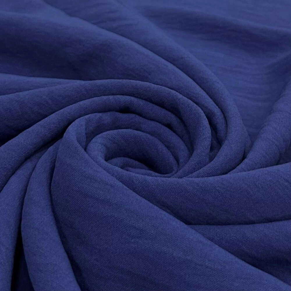 TECIDO CREPE AIR FLOW-DUNA-100cmX150cmL-100%POL - AZUL ROYAL