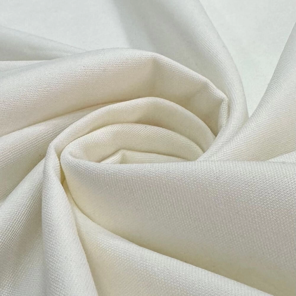 TECIDO BRIM LEVE - 100cmX160cmL -100% ALG - OFF WHITE/PT