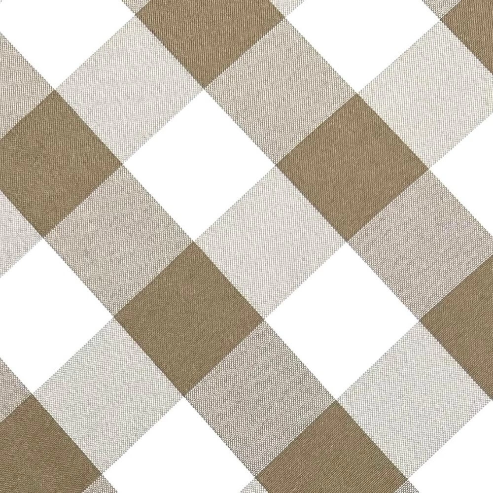 TECIDO OXFORD XADREZ TOALHA MESA-100cmX150cmL-100%POL - BEGE